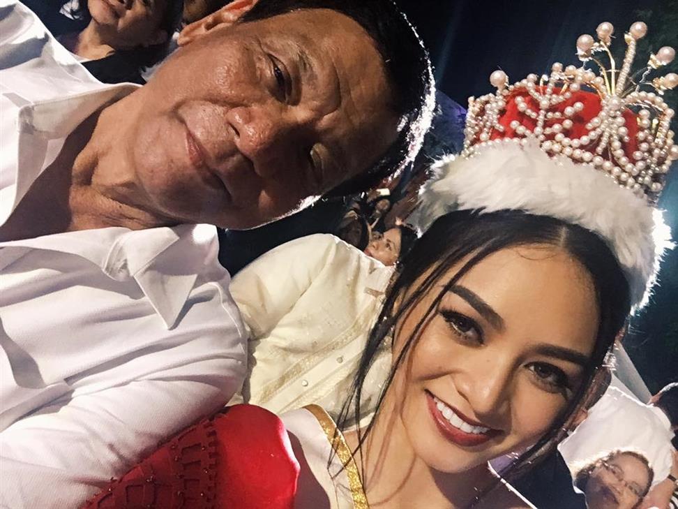 Kylie Verzosa posts selfie with President Duterte, draws mixed reactions